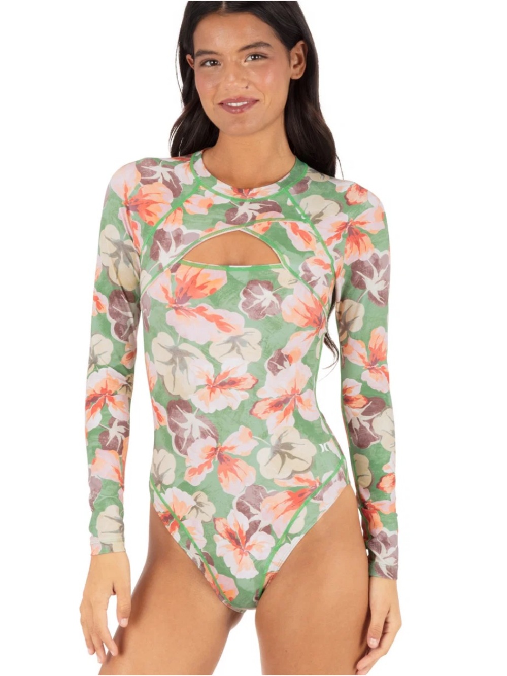 Hurley Gingko Cloud Max Cross Yoke Moderate Surfsuit Size Small
